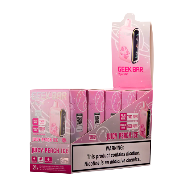 Juicy Peach Ice Geek Bar Pulse