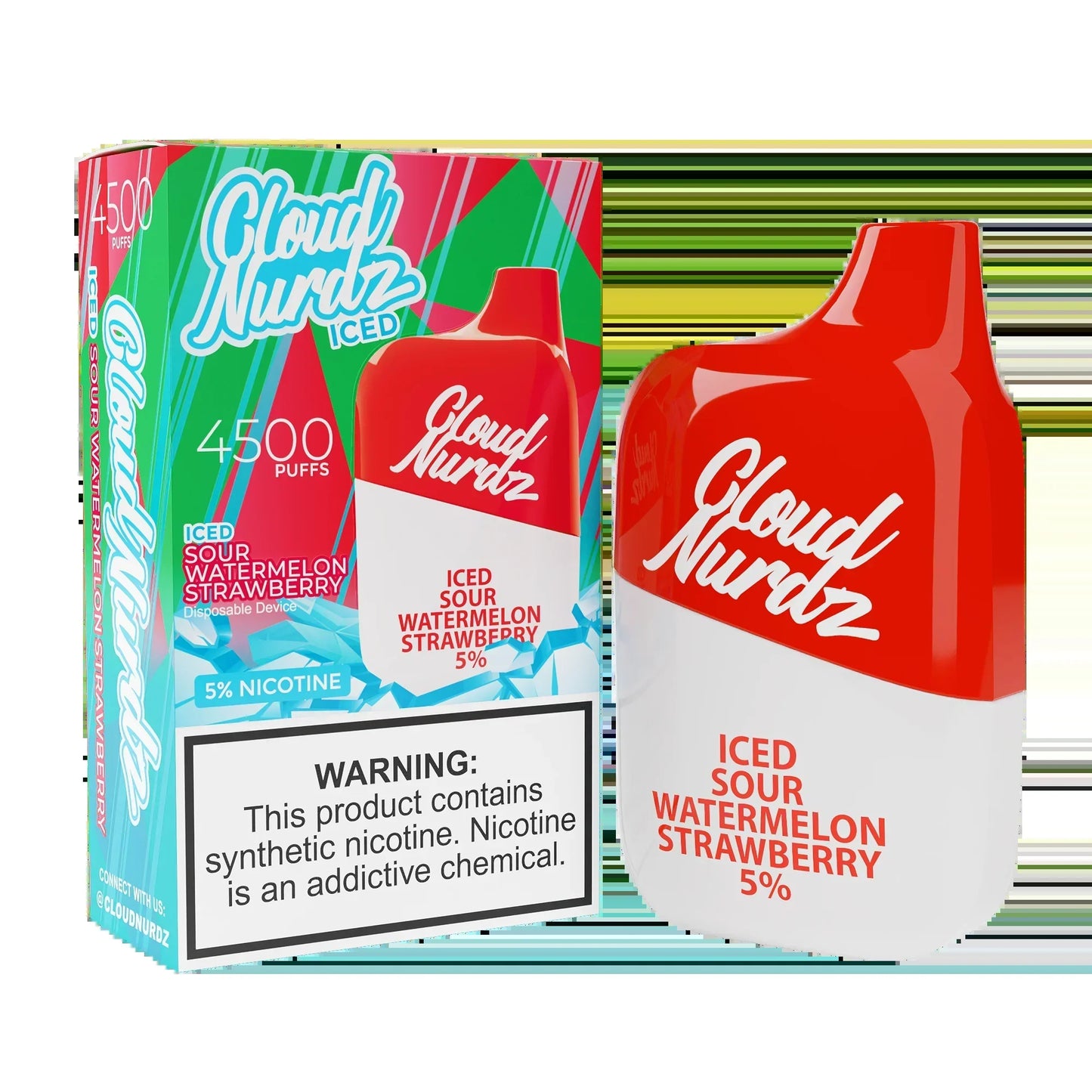 cloud-nurdz-4500-iced-sour-watermelon-strawberry