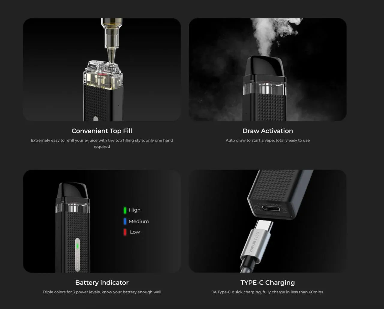 vaporesso-xros-mini-kit-black